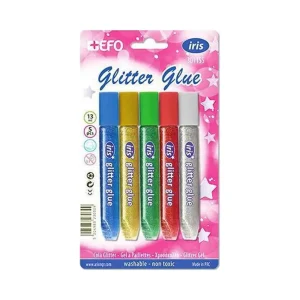 +Efo Κόλλα GLITTER GLUE 13ml 5 Χρώματα - 301155