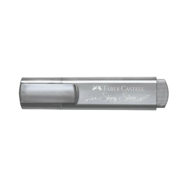 Faber-Castell Textliner Μαρκαδόρος Υπογράμμισης Μεταλλικό Shiny Silver -154661