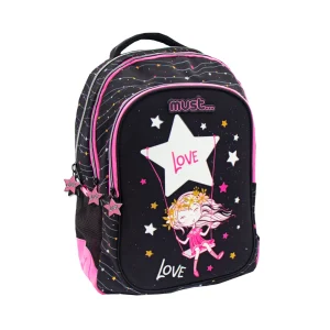 Must Σχολική Τσάντα Δημοτικού Πλάτης Star Love Glow In The Dark 3 Θήκες - 584562