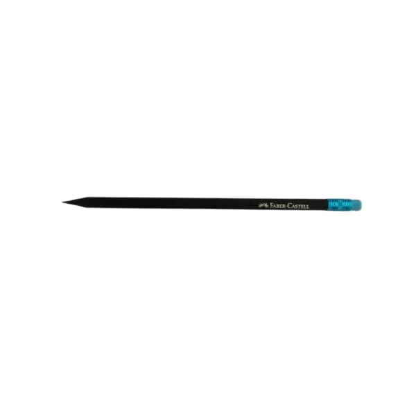 Faber-Castell Μολύβι Μαύρο Με Χρωματιστή Γόμα Μπλε ΗΒ - 581509