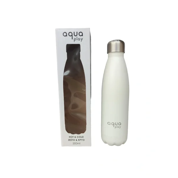 Aqua Play Παγούρι Θερμός 500ml Άσπρο