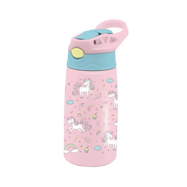 Must Unicorn Παγούρι Ανοξείδωτο Θερμός 400ml Με Καλαμάκι - 585693