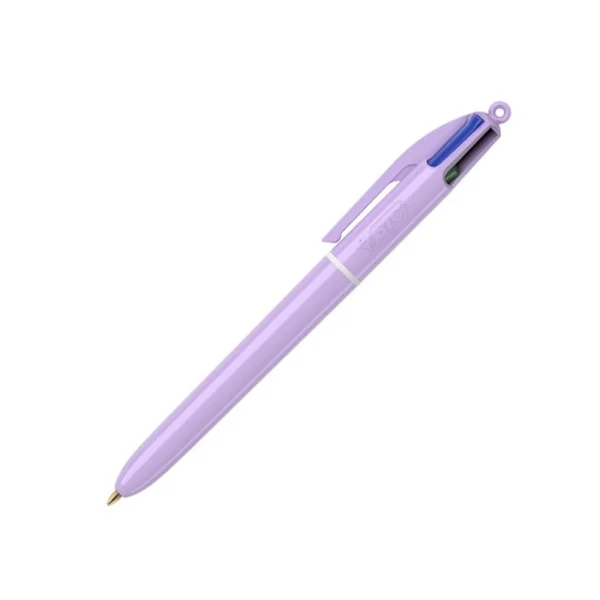 Bic 4 Colours Pastel Στυλό Με 4 Χρώματα Μωβ