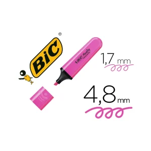 Bic Marking Highlighter Μαρκαδόρος Υπογράμμισης Ροζ