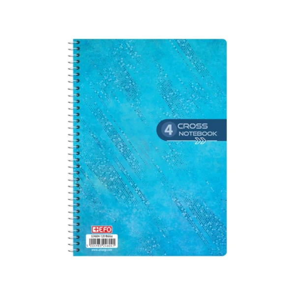 Efo Τετράδιο Σπιράλ 17x25 Cross Notebook 4 Θέματα - 324604