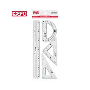 Efo Χάρακες Σετ 4 Τεμαχίων 30cm Διάφανο - 770330