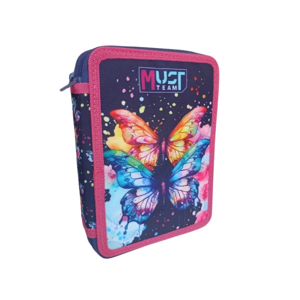 Must Team Κασετίνα Διπλή Γεμάτη Butterfly - 586319