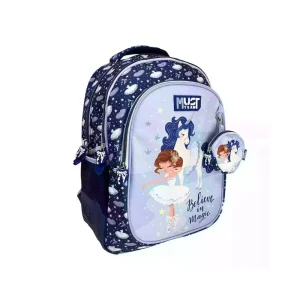 Must Team Τσάντα Πλάτης Δημοτικού 3 Θήκες Believe In Magic - 586259