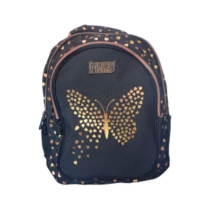 Must Team Τσάντα Πλάτης Δημοτικού 3 Θήκες Gold Butterfly - 586521