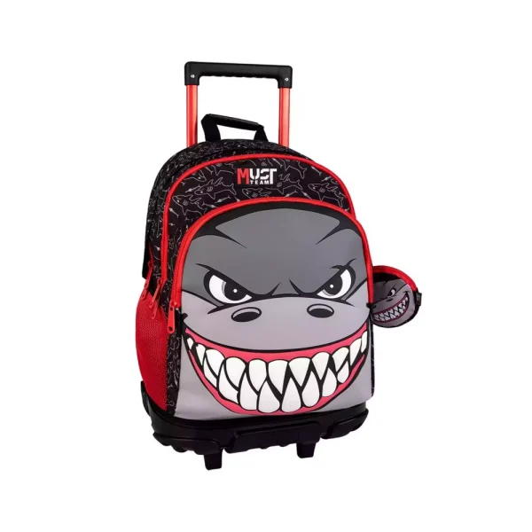 Must Team Τσάντα Τρόλεϊ Δημοτικού 3 Θήκες Shark - 586188