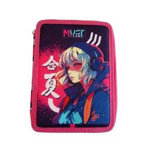 Must Team Anime Σχολική Κασετίνα Διπλή Γεμάτη - 586720