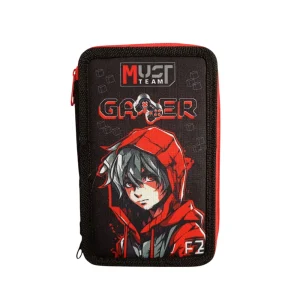 Must Team Gamer Σχολική Κασετίνα Τριπλή Γεμάτη - 586739