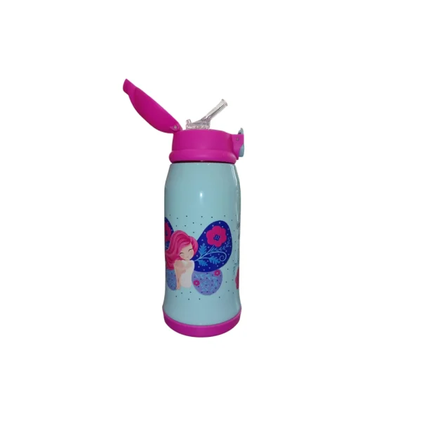 Must Team Παγούρι Θερμός Ανοξείδωτο 500mL Με Ισοθερμική Θήκη & Καλαμάκι Πεταλούδα - 586455 - Image 2