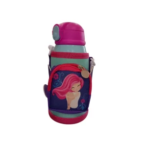 Must Team Παγούρι Θερμός Ανοξείδωτο 500mL Με Ισοθερμική Θήκη & Καλαμάκι Πεταλούδα - 586455