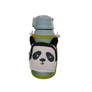 Must Team Παγούρι Θερμός Ανοξείδωτο 500mL Με Ισοθερμική Θήκη & Καλαμάκι Ζωάκια - 586640