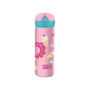 Must Team Παγούρι Θερμός Ανοξείδωτο 500mL Με Καλαμάκι Σε 4 Σχέδια - 586452