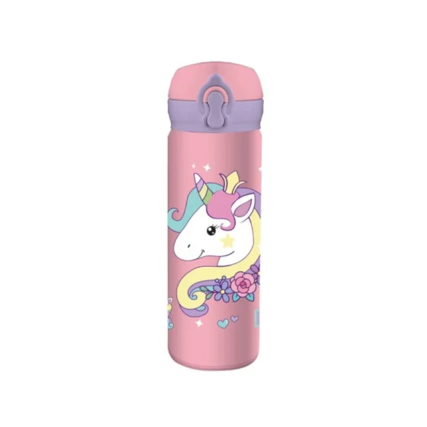Must Team Παγούρι Θερμός Ανοξείδωτο 500mL Με Καλαμάκι Σε 4 Σχέδια - 586452