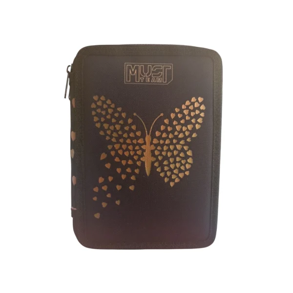 Must Team Σχολική Κασετίνα Διπλή Γεμάτη Butterfly Hearts - 586873