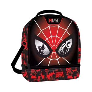 Must Team Spiderman Τσαντάκι Φαγητού Ισοθερμικό Με 2 Θήκες - 508568